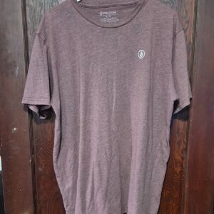 Volcom Men's Casual Brown Tee
